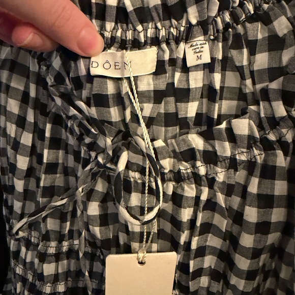 Doen Black and White Gingham Maxi Dress - Picture 3 of 3